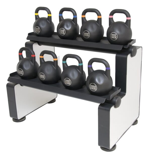 Esport Competition Kettlebells Set Of 8 + Delux Rack