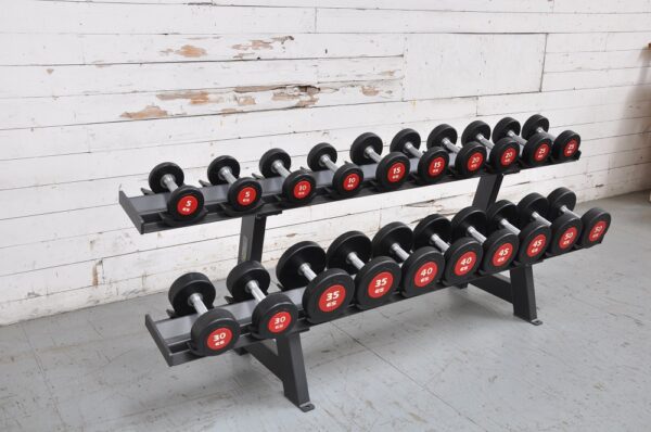 Esport (New Commercial Esport Es Urethane Dumbbell Set 5-50lb With Pro Db Rack - Image 4