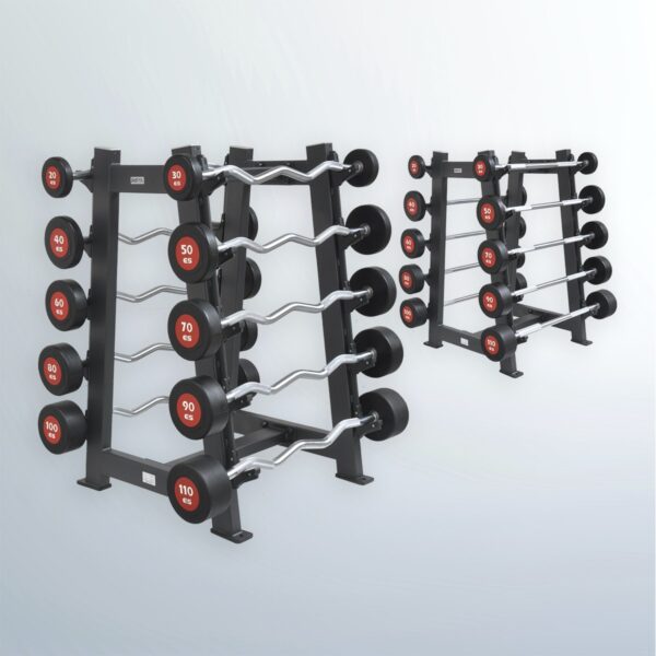 New Esport (20-110 Lb) Fixed Urethane Barbell Sets